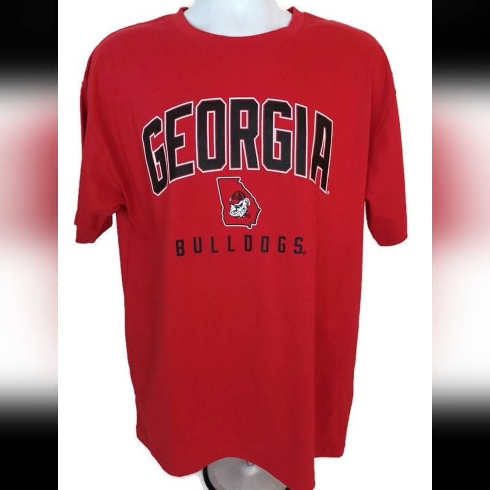 Georgia Bulldogs Rivalry Threads 91  Men's Graphic T-Shirt Red  L  Short Sleeve